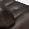 Armen Living Bergen 87" Espresso Genuine Leather Square Arm Sofa LCBE3ES - alternate 2